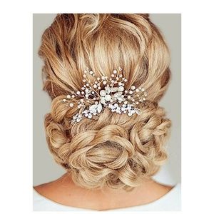 Unicra Silvery Wedding Hair Comb